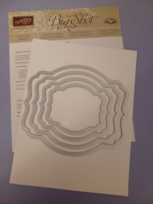 Stampin Up Big Shot Sizzix Dies Deco Labels Framelits