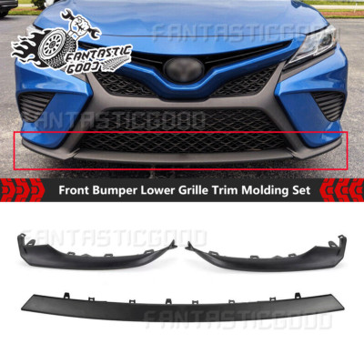 3Pcs Set For Toyota Camry SE/ XSE 2018-20 Front Bumper Lower Grille Trim Molding