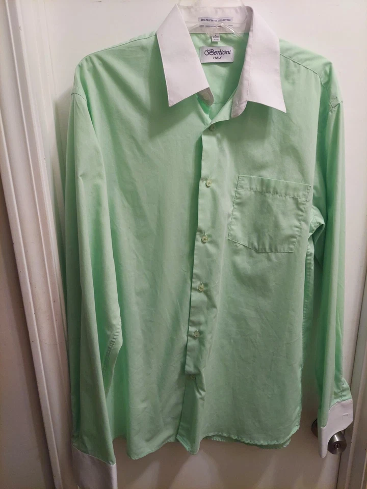 3 camisas sociais masculinas de grife tamanho 16.5/36 - Imagem 2 de 4