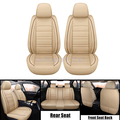 For VOLVO Car Seat Covers Leather 2/5-Seats Front Rear Auto Waterproof Protector