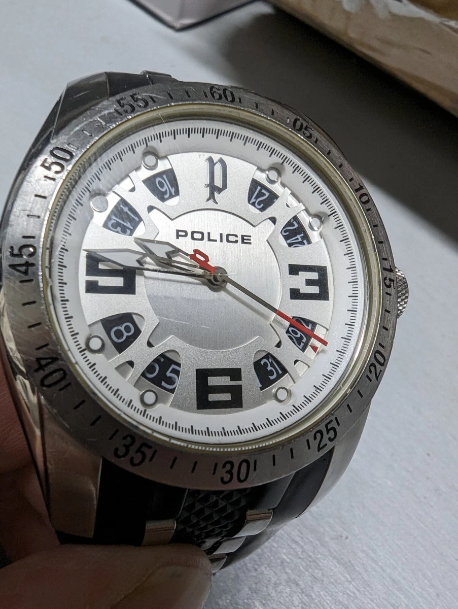 Police white hotsell watch