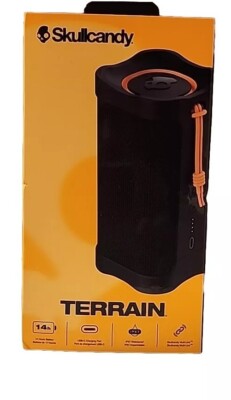 Brand New Skullcandy Terrain Wireless Bluetooth Speaker 14 Hour Battery Black
