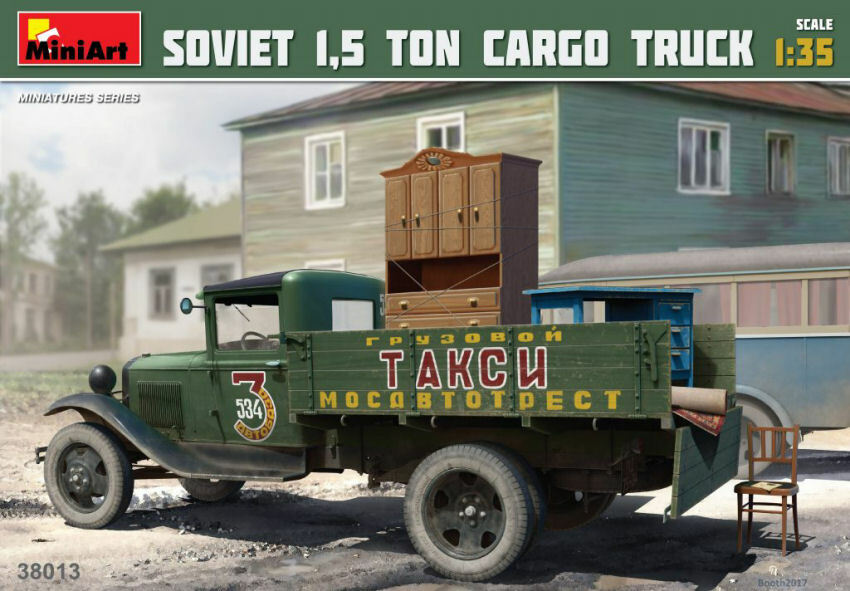 Soviet 1,5 Ton Cargo Truck Plastic Kit 1:35 Model MINIART