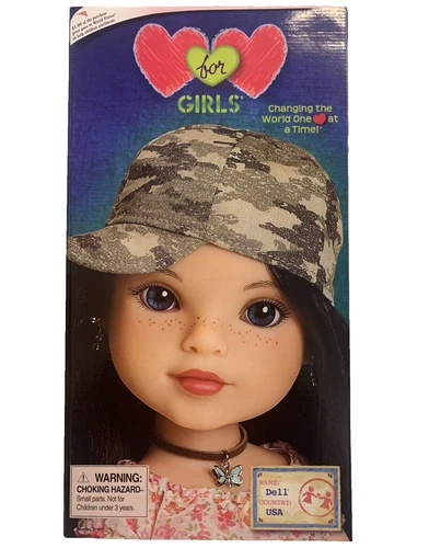 Hearts For Hearts Girls Dell  14" Vinyl Doll From USA. Brand New Ages 6+
