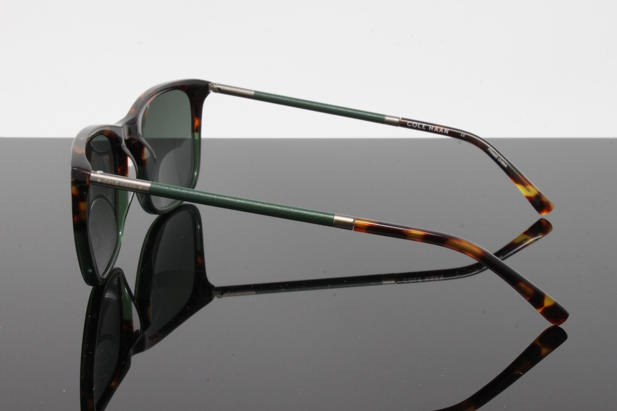 Cole Haan Sunglasses Unisex Square CH6068 230 Green Tortoise 