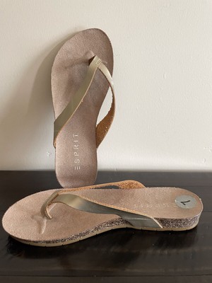 Esprit Women's Metallic Gold Leather 