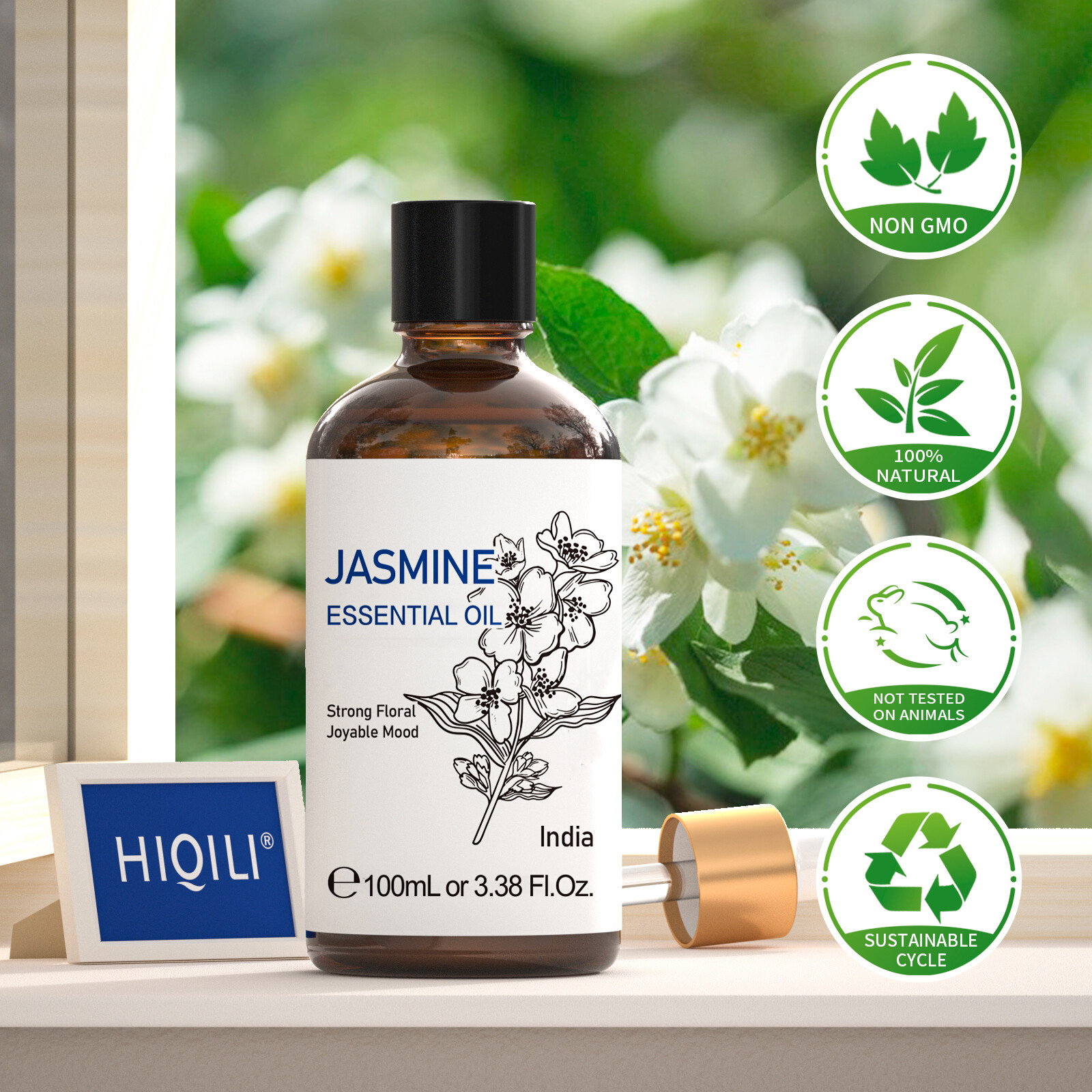 HIQILI Jasmine Essential Oils 100 Pure Natural Aromatherapy Diffuser
