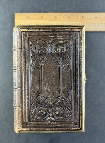 Fore-Edge Painting 1856 Book of Common Prayer Brass Bound Leather India 1857 VG - Picture 20 of 21