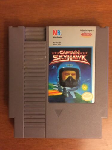 1989 Rare Captain Skyhawk Video Game Cartridge By Milton Bradley For NES - Picture 1 of 2