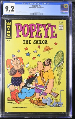 POPEYE #87 CGC 9.2 (NM-) KING COMICS ♛ King Features Syndicate