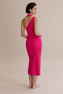 country road asymmetric dress Salome Black Twisted Asymmetric Midi Dress – Club L London