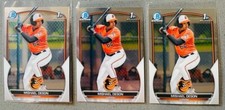 Mishael Deson 3 Lot 2023 Bowman Chrome 1st Prospects Baseball BCP-7 Base Orioles