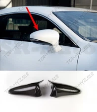 For Lexus IS/RC/ES 2019 Dry carbon fiber Cow Horn Rearview Mirror Cover Trim