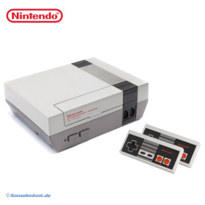 Nintendo NES - Konsole + 2 Original Controller + Zub.