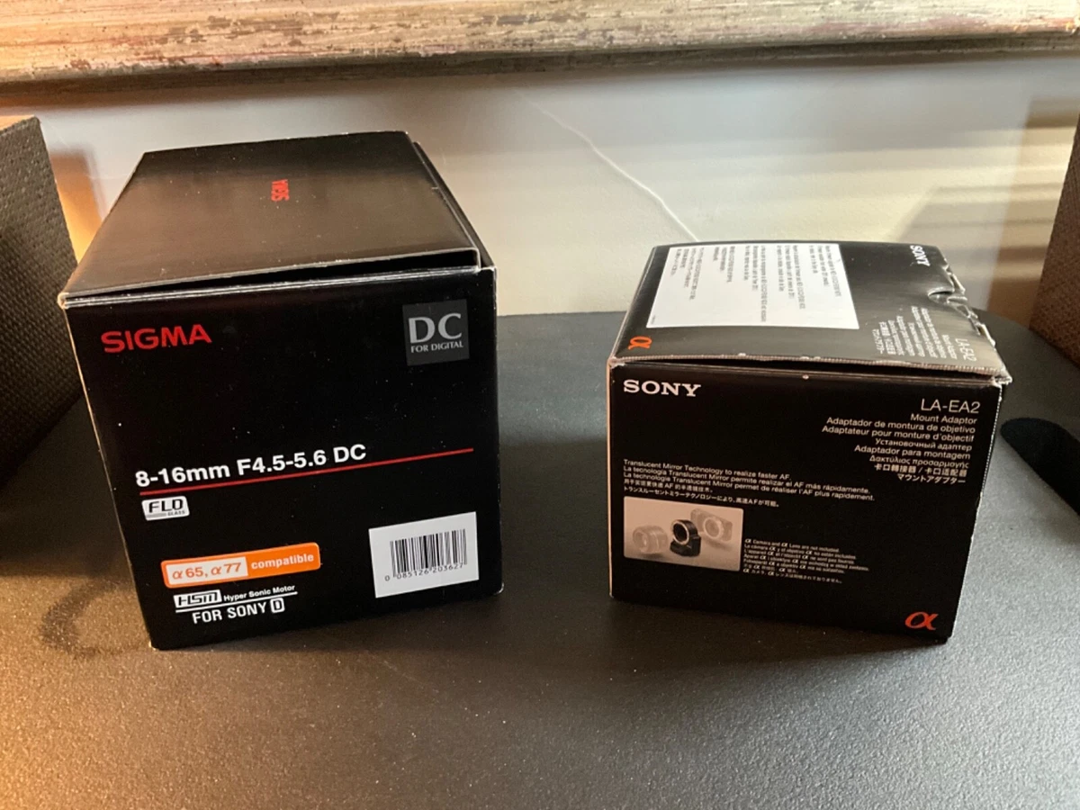 NEW Sigma 8-16MM F4.5-5.6 DC/HSM + Sony A Mount Lens to NEX Camera Mount  Adapter