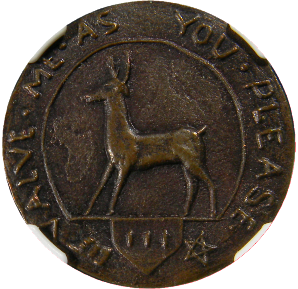 Granby Connecticut Newgate Prison Higley Copper Facsimile Token