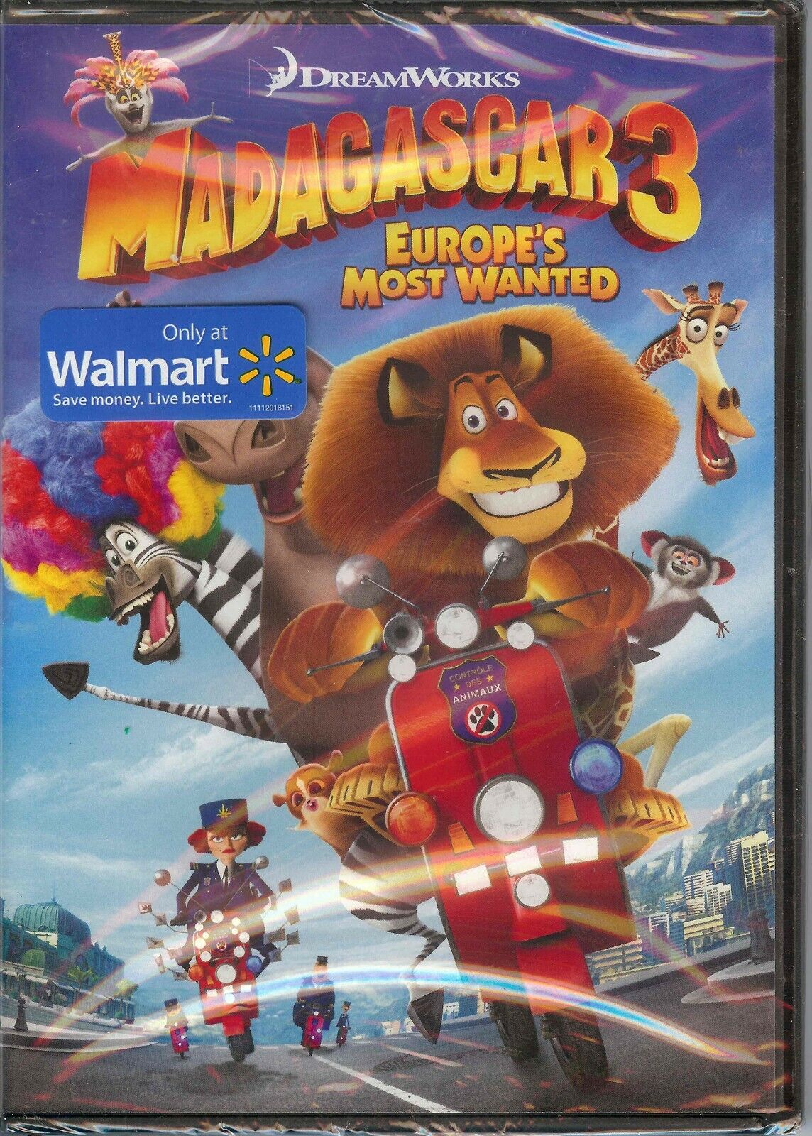 madagascar 3 dvd art