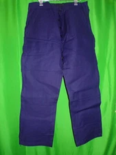 old pants Pelerin blue work french vintage blue fatigue pant trousers