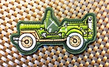 Military vehicle Jeep Willy Embroidered Patch Iron-On Sew-On US ship