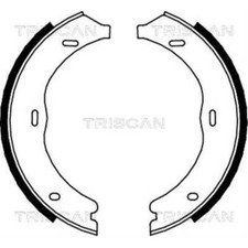 TRISCAN Bremsbackensatz Bremsbacken hinten für Mercedes-Benz Vito Bus W639