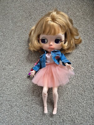 1/6 Maßstab Braunes Haar + Schönes Outfit Blythe Modisch Joint Körper Puppe 30CM