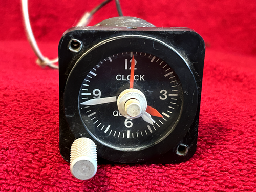 AIRCRAFT QUARTZ CLOCK 28 VDC