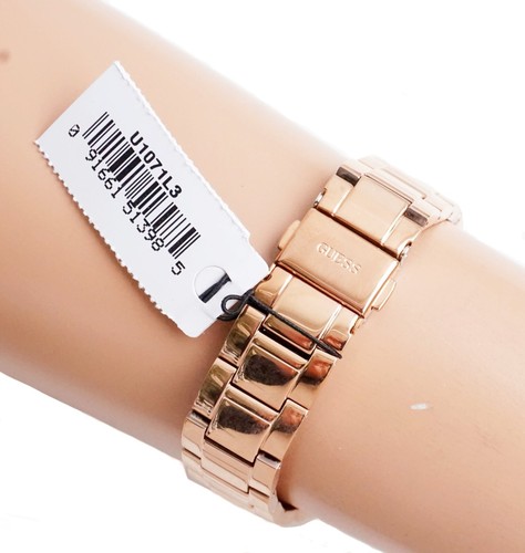 Montre Guess pour femme U1071L3 Roxy chronographe Swarovski Cristals IP or rose neuve - Photo 12 sur 13