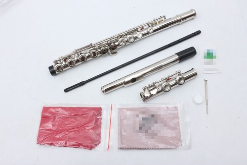 16 Hole Flute C key Closed Hole Nickel Silver Flute With Rod Case Glove Cleaning - Bild 3 von 10