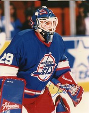 8x10 Autographed Tim Cheveldae Winnipeg Jets   Free Shipping   #S2818