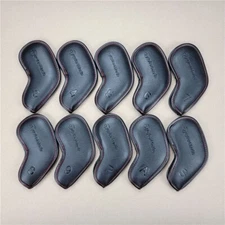 10Pcs TaylorMade Golf Club Iron Head Covers Magnetic Embossed Black 3-9PAS