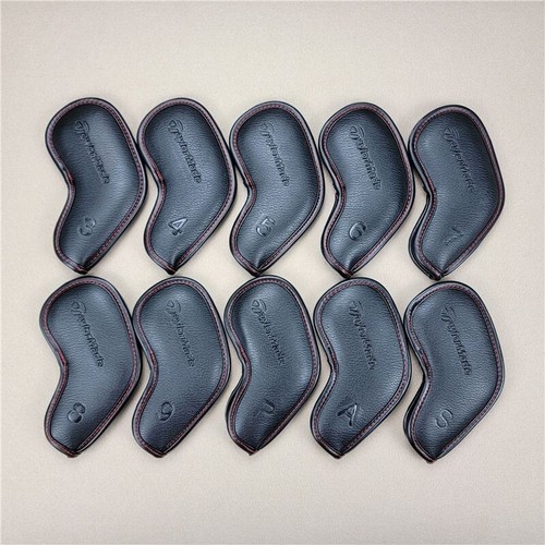 10 Stück TaylorMade Golfschläger Eisen Kopfbedeckungen Magnetisch Geprägt Schwarz 3-9PAS - Bild 1 von 2