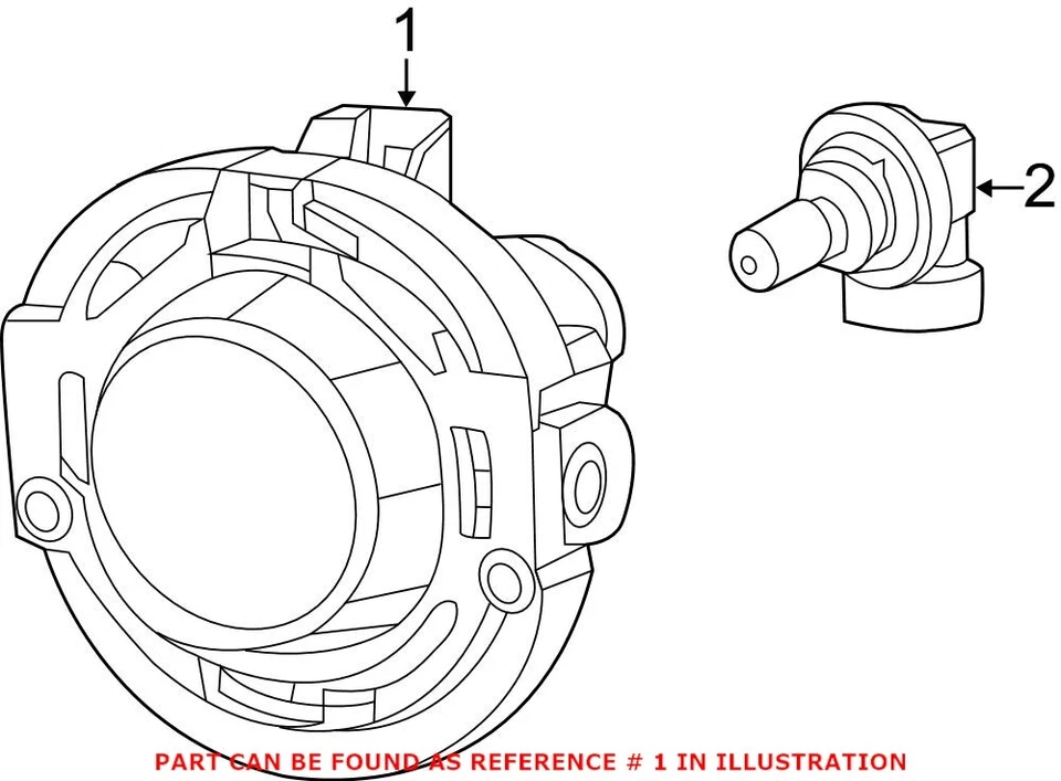 Luz antiniebla izquierda del conductor delantero original Mopar para Dodge Durango 68275511AC Foto 2 de 2