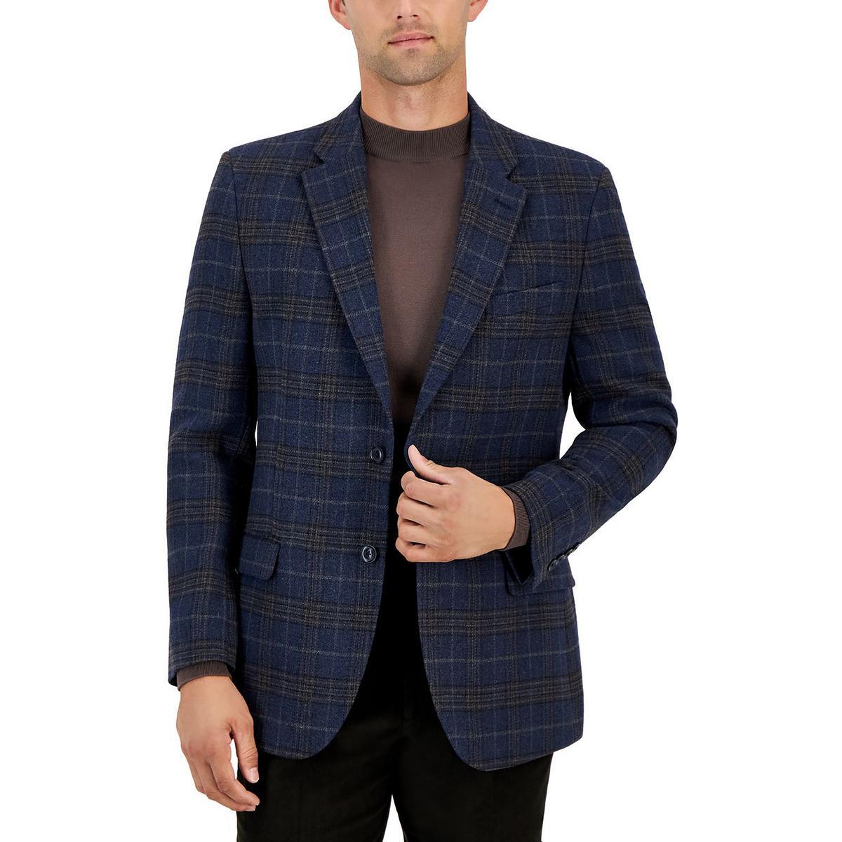 Мужской блейзер Nautica Branford в серую клетку с двумя пуговицами 36S BHFO 9982 7390₽