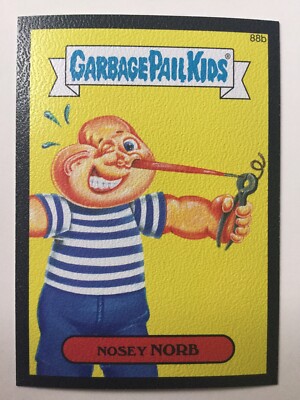 Garbage Pail Kids Topps 2014 Series 2 Full Bleed Canvas Nosey Norbert 88b