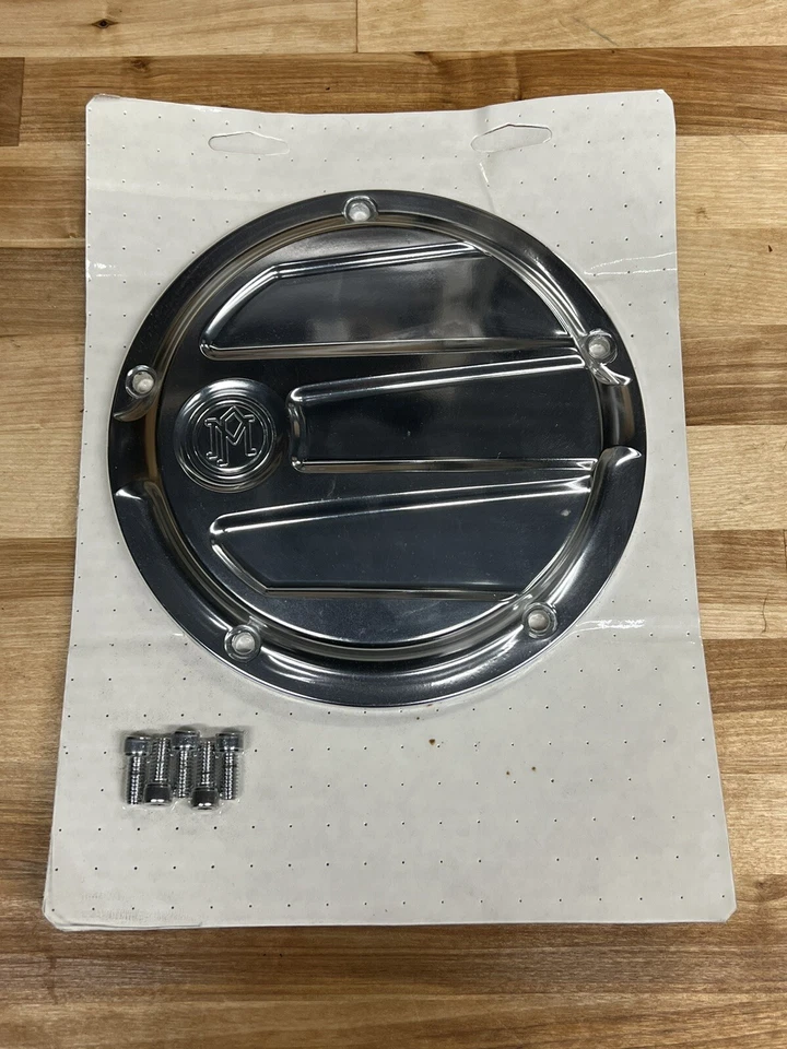 Harley FLH 16-Up Dressers Performance Machine Scallop Derby Cover Chrome 5 Hole - Image 2 of 4