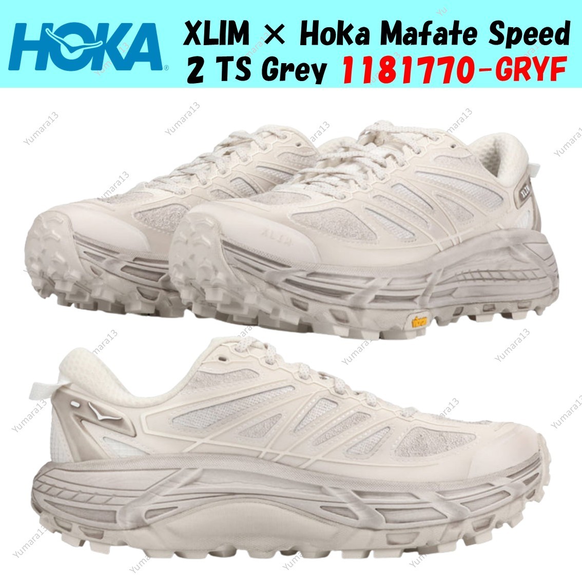 XLIM × Hoka Mafate Speed 2 TS Grey 1181770-GRYF Men's Size | eBay