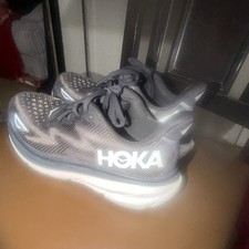 HOKA Clifton 9 Women's Running Shoes Black White Mesh Breathable Comfort US 8.5