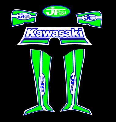 JT Racing USA Vintage Old School V1000 Chest Protector Reproduction Decal Sets