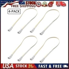 4pk 2FT 24Inch T5 T8 Tube Light Fixture LED Linkable Cords, Double End Connector
