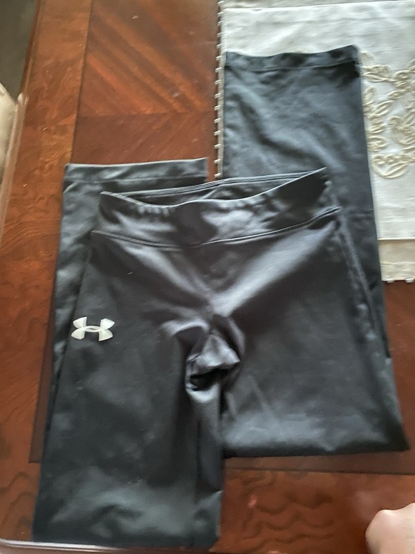 Under Armour Girls XS Black Activewear Leggings Breathable Athletic Skinny
