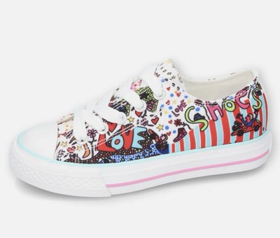 Dockers by Gerli Kids Size 34 Slip On Sneaker Floral Loafer Casual Shoe