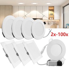 LED Panel Einbaustrahler Einbauleuchte EinbauSpots flach Deckenleuchte Spot 230V