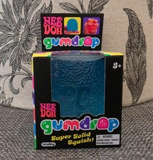 Schylling NeeDoh GUMDROP blue - Super Solid Squish - NEW