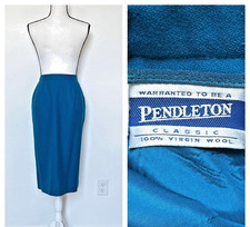 1980s 1990s Pure Wool Pencil Skirt