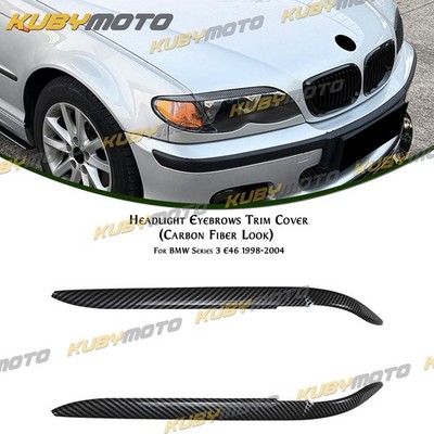 Scheinwerfer-Augenlid Trim Für BME 3er E46 1998-2004 1999 Neu Kohlefaser Optik