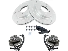 Front Brake Pad and Rotor and Wheel Hub Kit For Mercury Mountaineer XM476HT