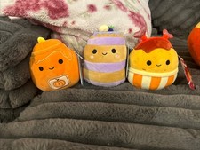 Squishmallows Mini Plush Lot of 3 with tags 5   Food Squad 