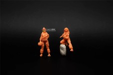 1/72 Scale Modern USAF Female Fighter Pilot 2-Figure 3D Printed Resin Unpainted