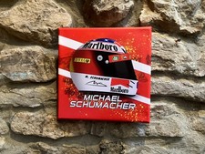 Michael Schumacher F1 Canvas 20cm Wall Decor Art Helmet Ferrari 2004 F1 Gift