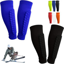 Soccer Shin Guards Shin Pads for Kids Youth Adult, Ski Shin Guards Calf Compress